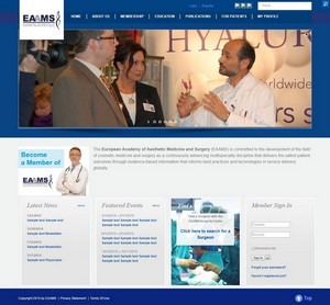 طراحی وب سایت آکادمی پزشکی و جراحی اروپا